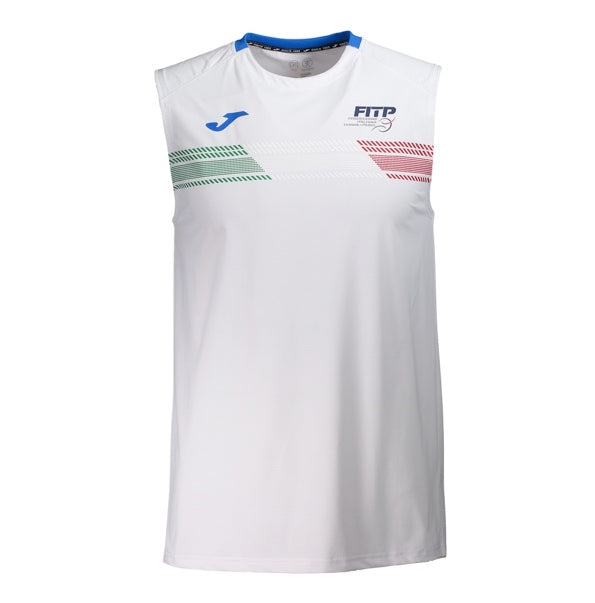 MAGLIA SMANICATA ITALIA TENIS BLANCO