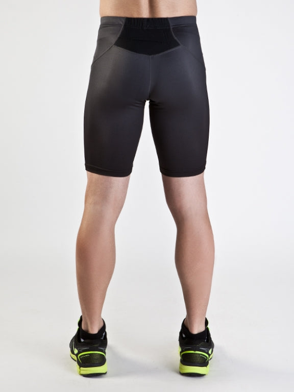 Panta Corto Running Elite Antracite/Nero