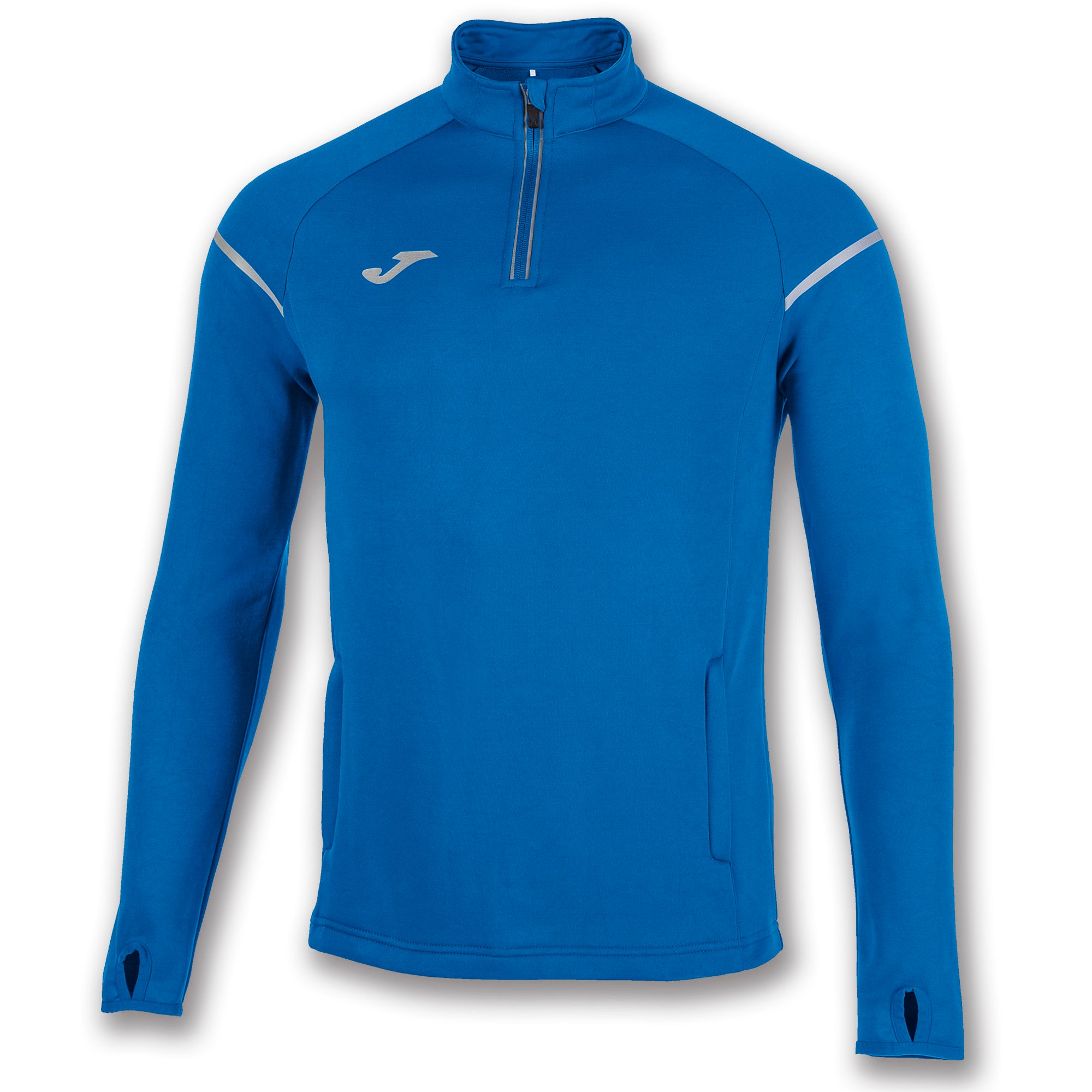 Felpa 1/2 cerniera Race blu royal