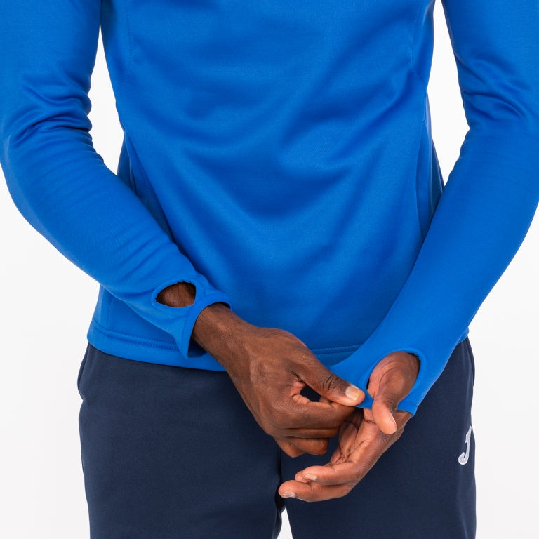 Felpa 1/2 cerniera Race blu royal