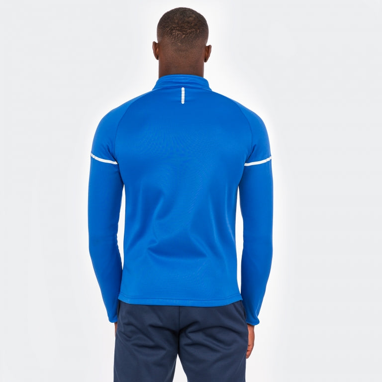 Felpa 1/2 cerniera Race blu royal