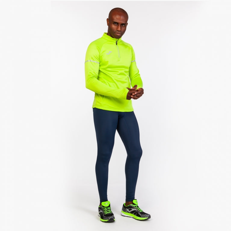 Felpa 1/2 cerniera Race lime