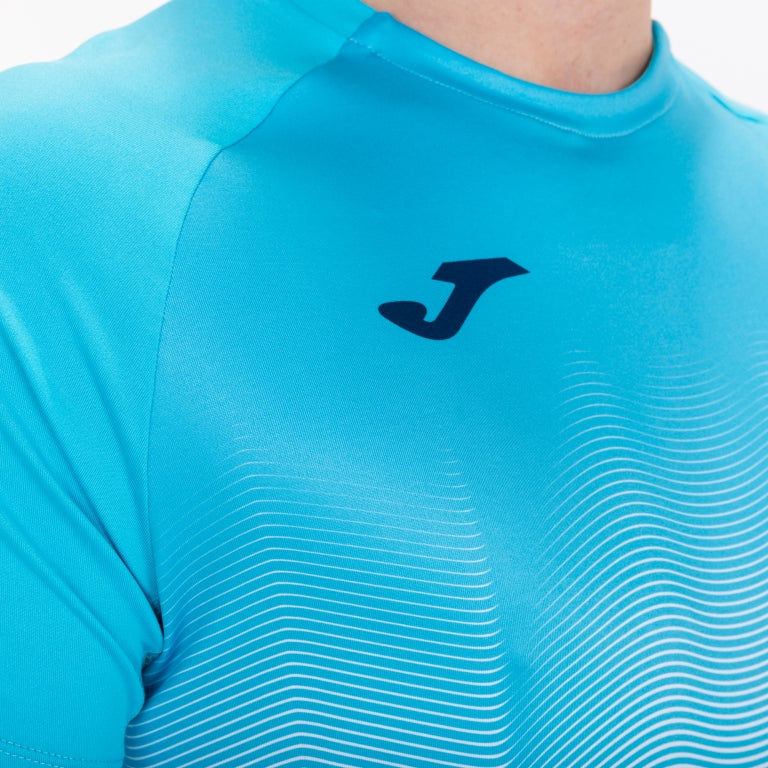 T-shirt Elite VII turchese-fluorescente-marino M/C
