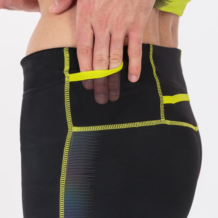 Pantalone Lungo Almanzor Black-Lime