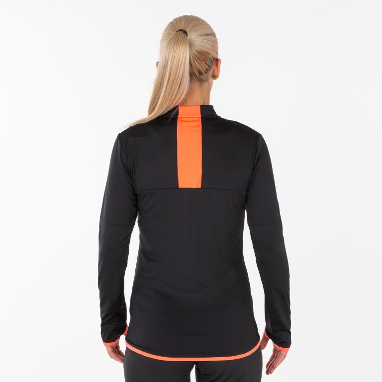 Felpa Suido Nero-Corallo Fluor
