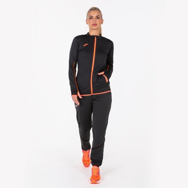 Felpa Suido Nero-Corallo Fluor