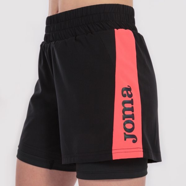 Pantaloncino + Collant Xago Nero-Fucsia