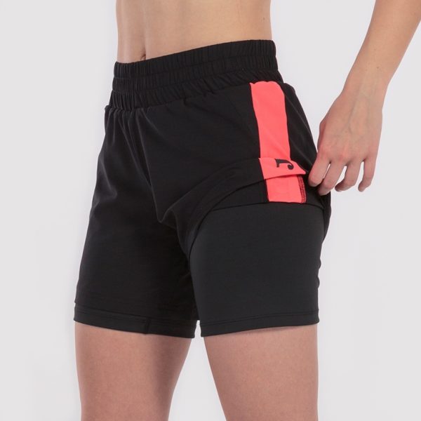 Pantaloncino + Collant Xago Nero-Fucsia