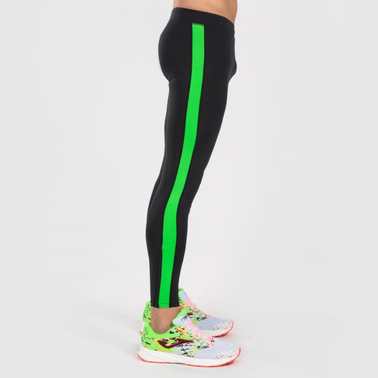 Collant lunghi Elite VII nero-verde-fluorescente (Uomo/Donna)