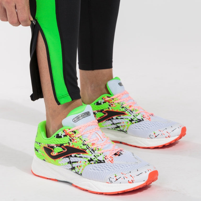 Collant lunghi Elite VII nero-verde-fluorescente (Uomo/Donna)