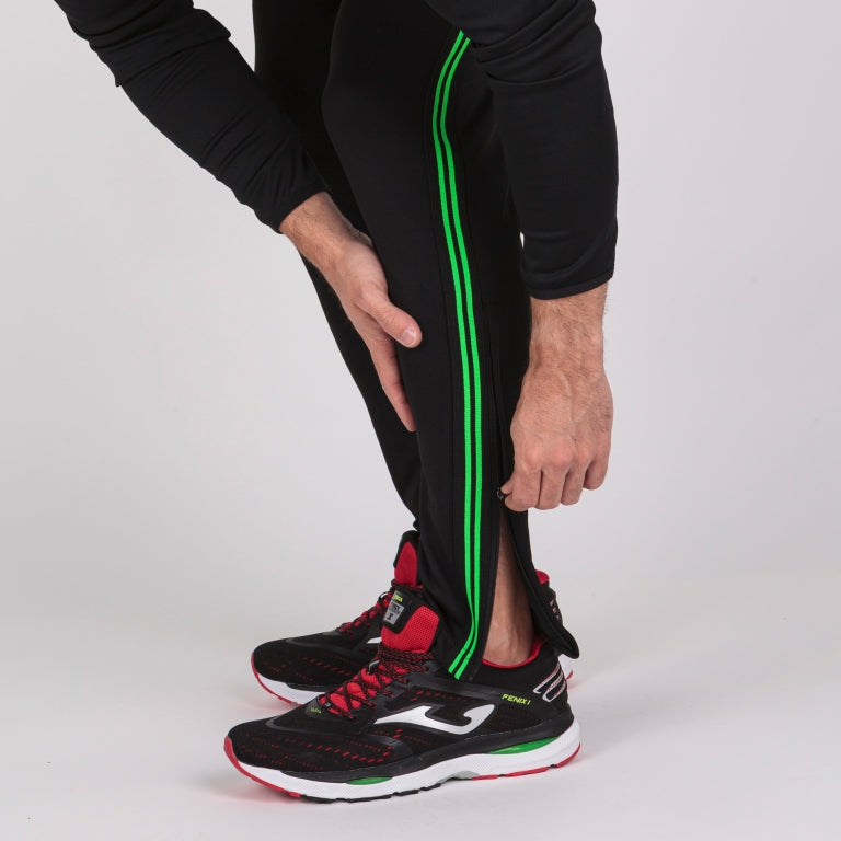 Pantalone Lungo Classic Black-Green Fluor