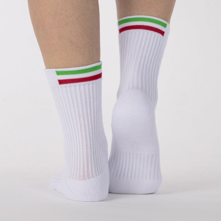 Calza Alta Fed. Italiana Tennis Bianco