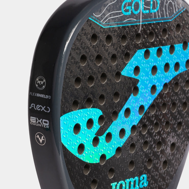 RACCHETTA PADEL GOLD NERO TURQUESA