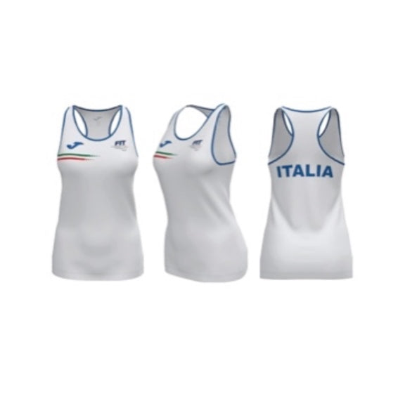 Maglia Donna Fed. Italiana Tennis Bianca