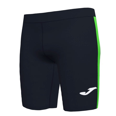 Collant corto Elite VII nero-verde fluorescente