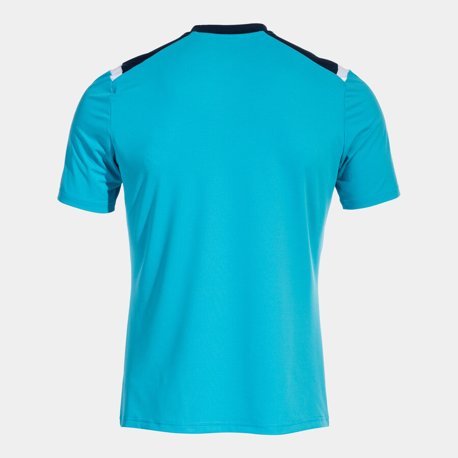 Maglia A Manica Corta Uomo Toledo Turchese Fluorescente Blu Navy