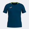 MAGLIA MANICHE CORTE SMASH BLU MARINO LIME