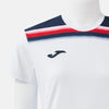 T-SHIRT DONNA TOLEDO II BIANCO BLU SCURO