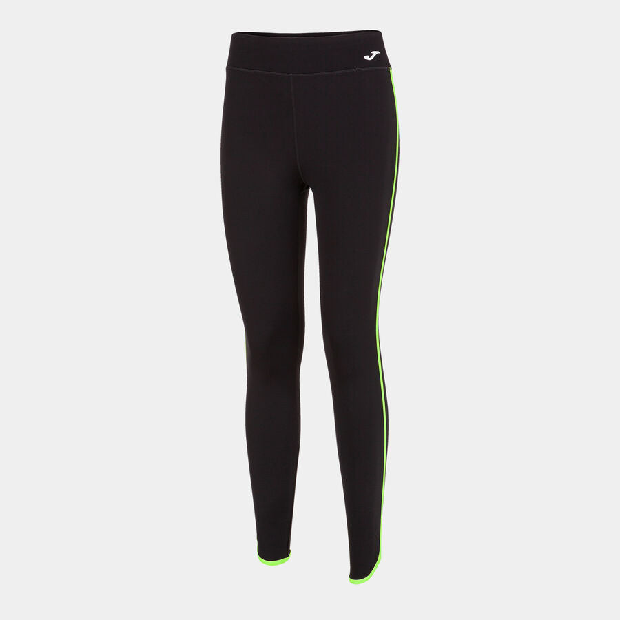 Leggings Donna Combi Torneo Nero Verde Fluorescente