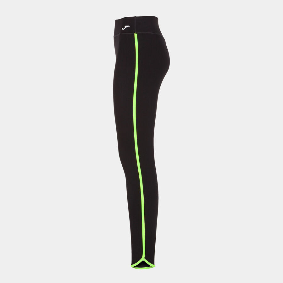 Leggings Donna Combi Torneo Nero Verde Fluorescente