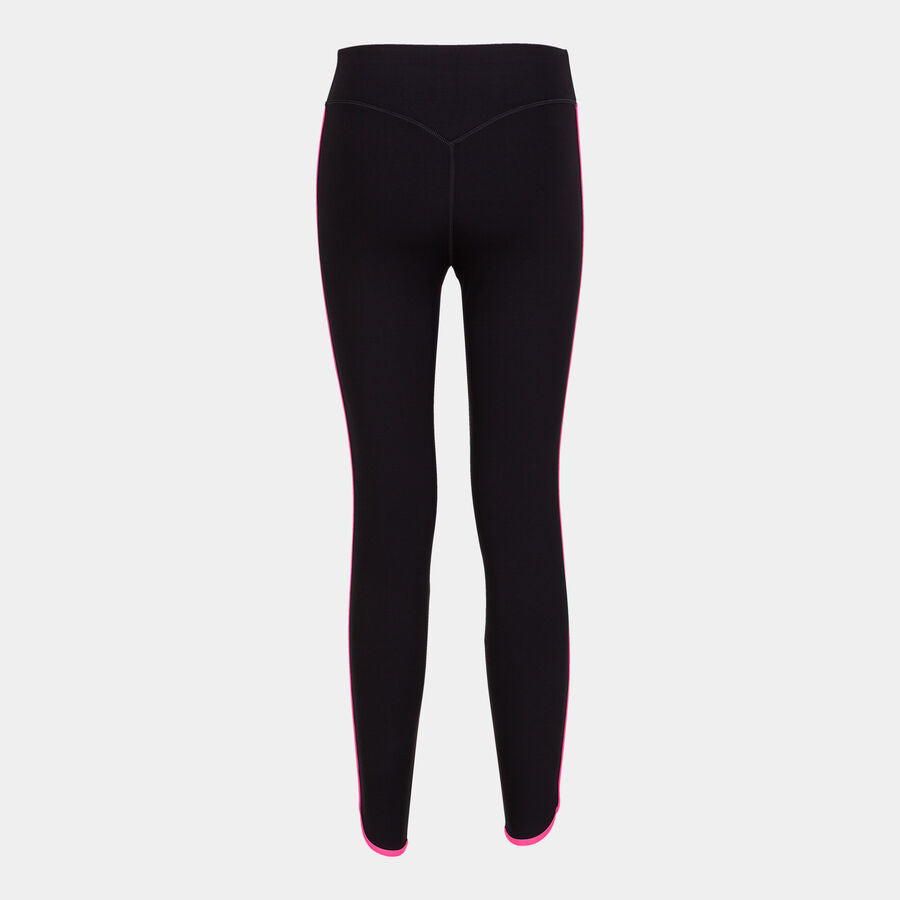 Leggings Donna Combi Torneo Nero Rosa Fluorescente