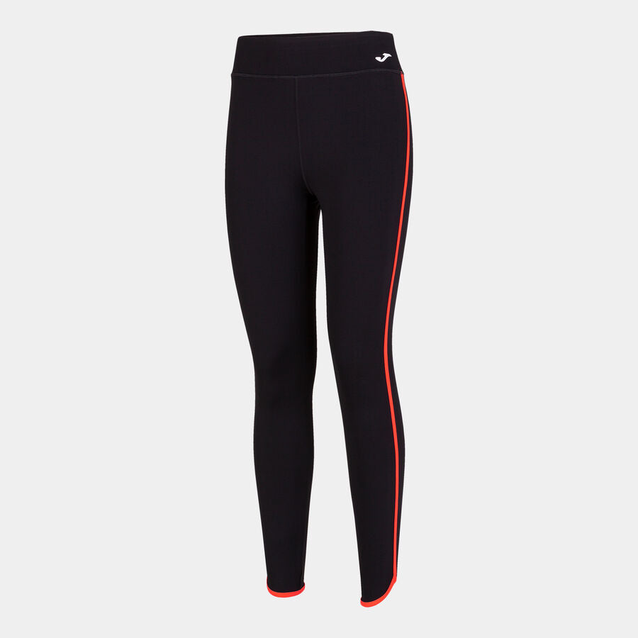 Leggings Donna Combi Torneo Nero Corallo