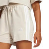 PANTALONCINO ESSENTIALS 3-STRIPES COTTON BEIGE